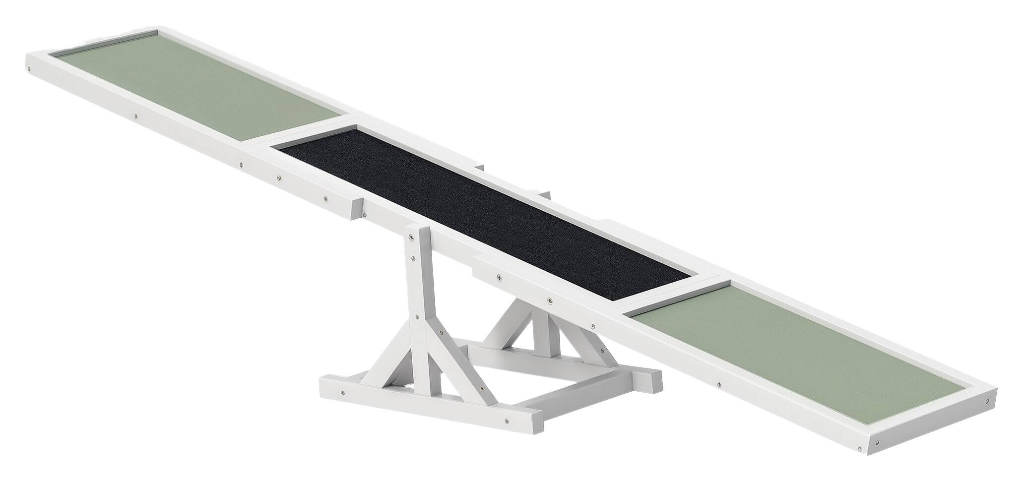 PawHut Hundewippe weiß Holz B/H/L: ca. 30x30x180 cm