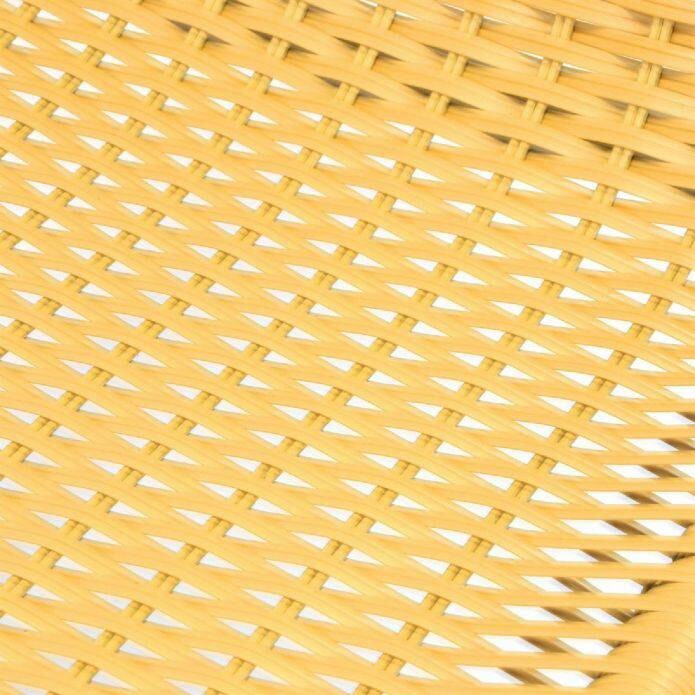 VCM Bistrostuhl 2er Set gelb Stahl B/H/T: ca. 53x73x60 cm