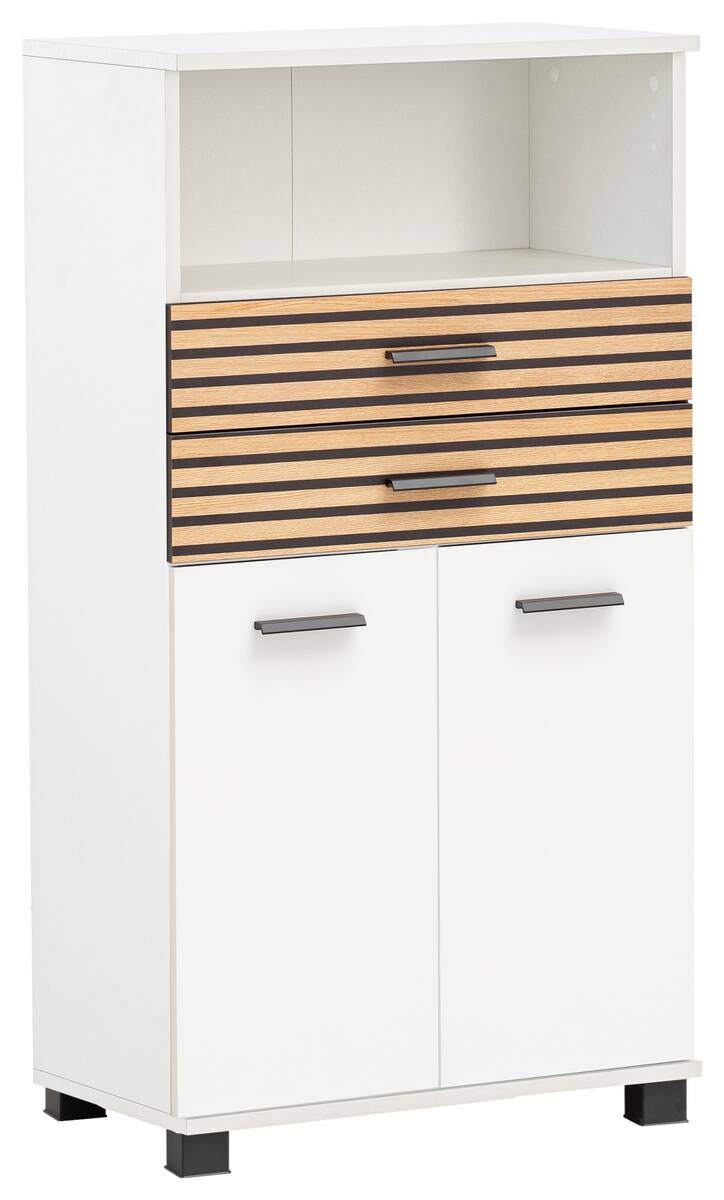 Highboard Katta weiß matt B/H/T: ca. 59,8x110,5x32,6 cm