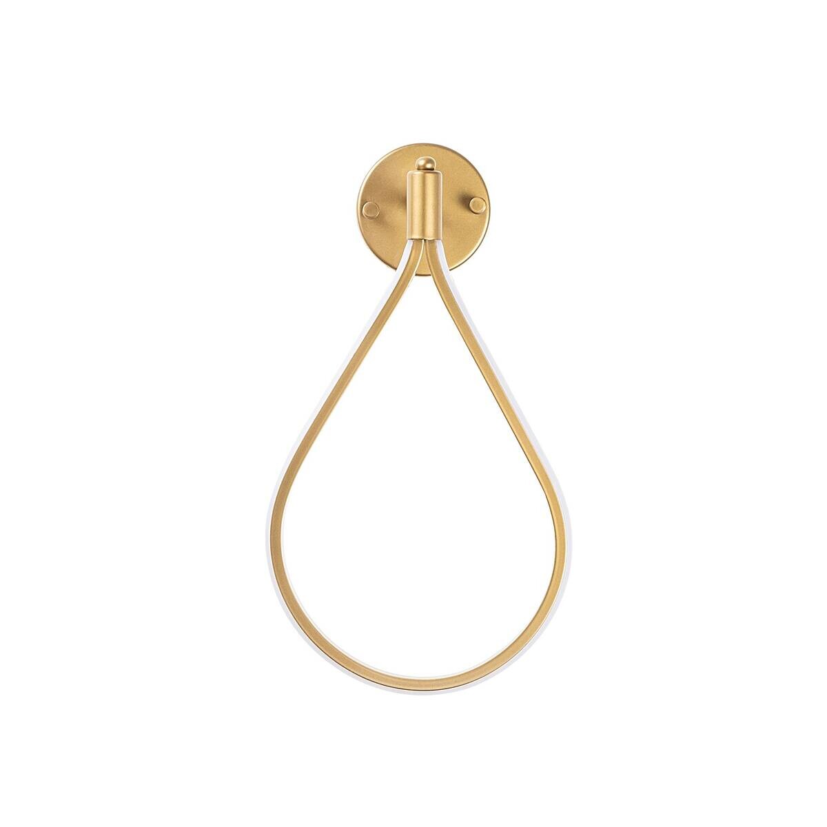 Opviq LED-Wandleuchte gold B/H/T: ca. 23x39x13 cm