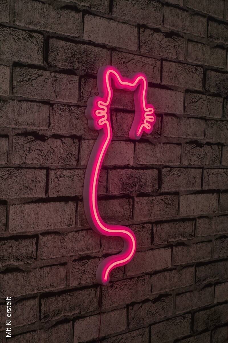 Opviq LED-Wandleuchte rosa PVC B/H/T/L: ca. 22x48x2x22 cm