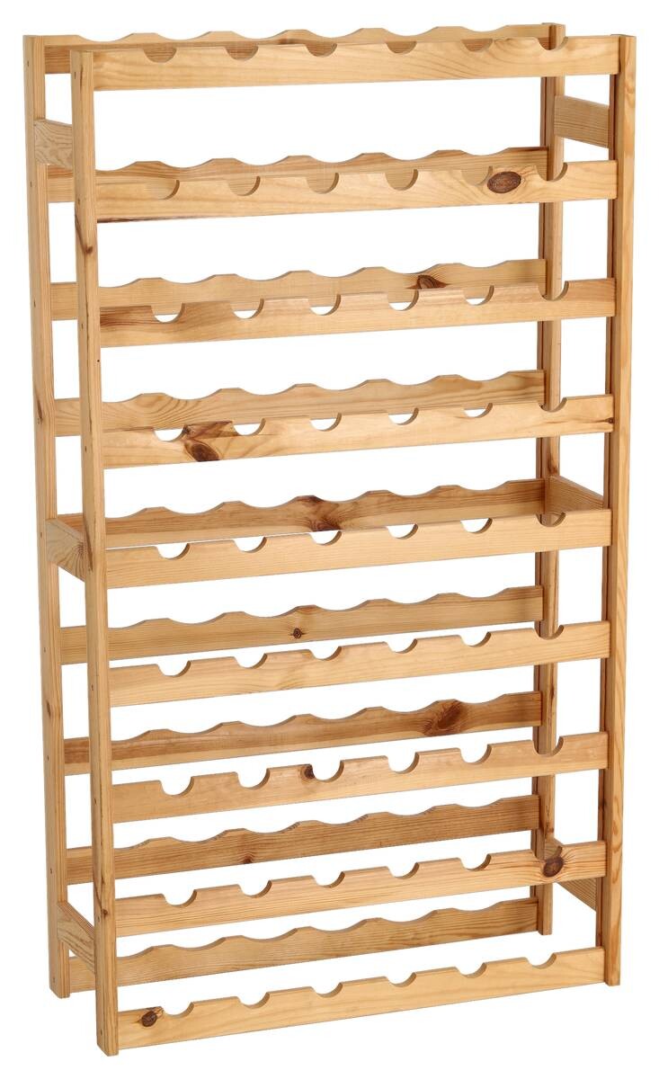 Zeller Weinregal für 54 Flaschen natur Kiefer B/H/L: ca. 25x118x67,5 cm