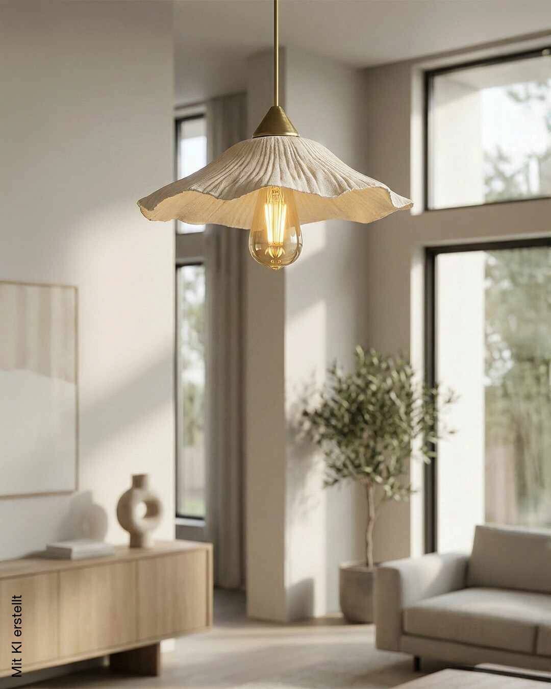 Opviq Pendelleuchte weiß Kunststoff B/H/T/L/D: ca. 38x75x38x38x38 cm E27 1 Brennstellen