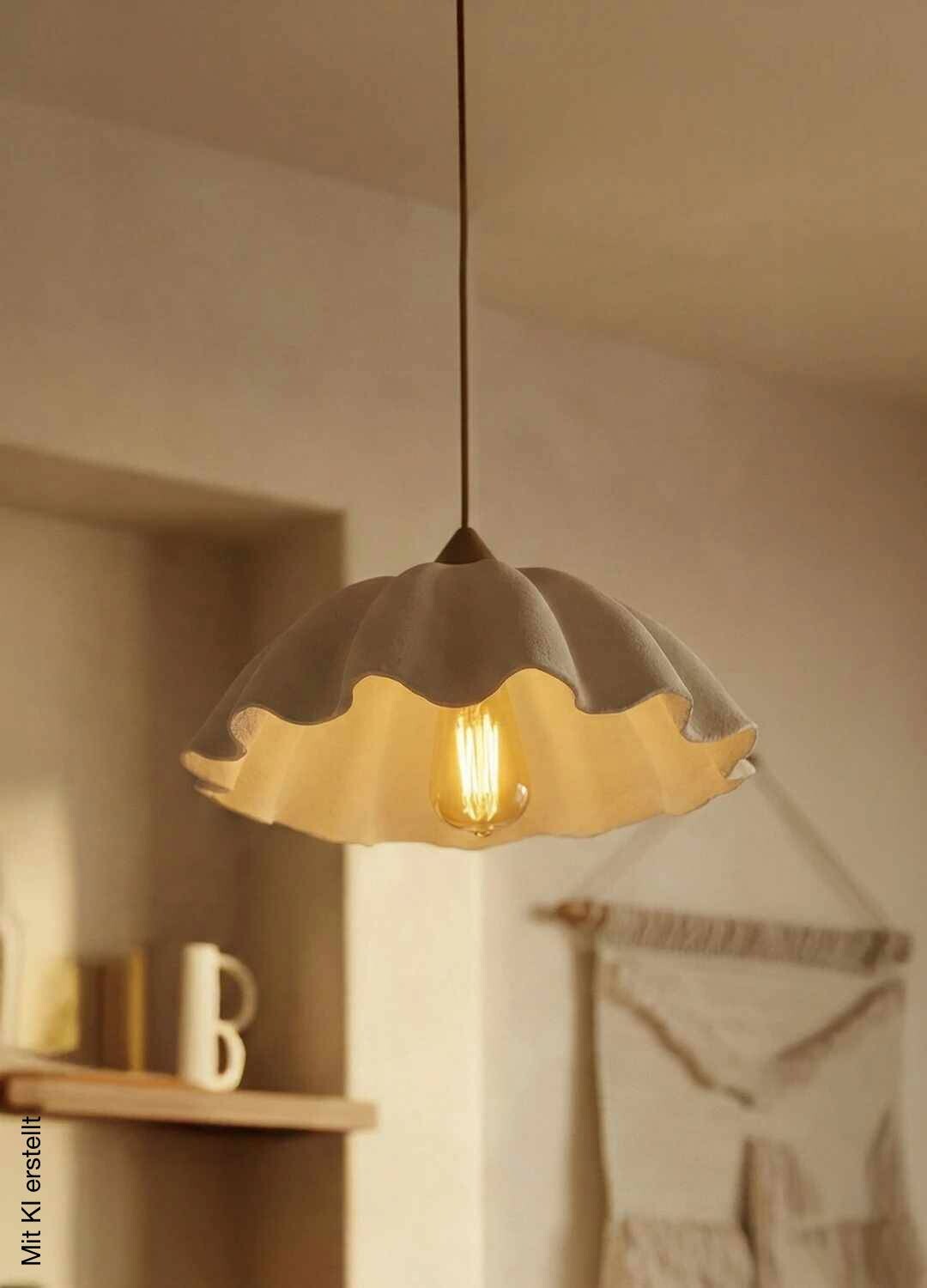 Opviq Pendelleuchte weiß Kunststoff B/H/T/L/D: ca. 35x90x35x35x35 cm E27 1 Brennstellen