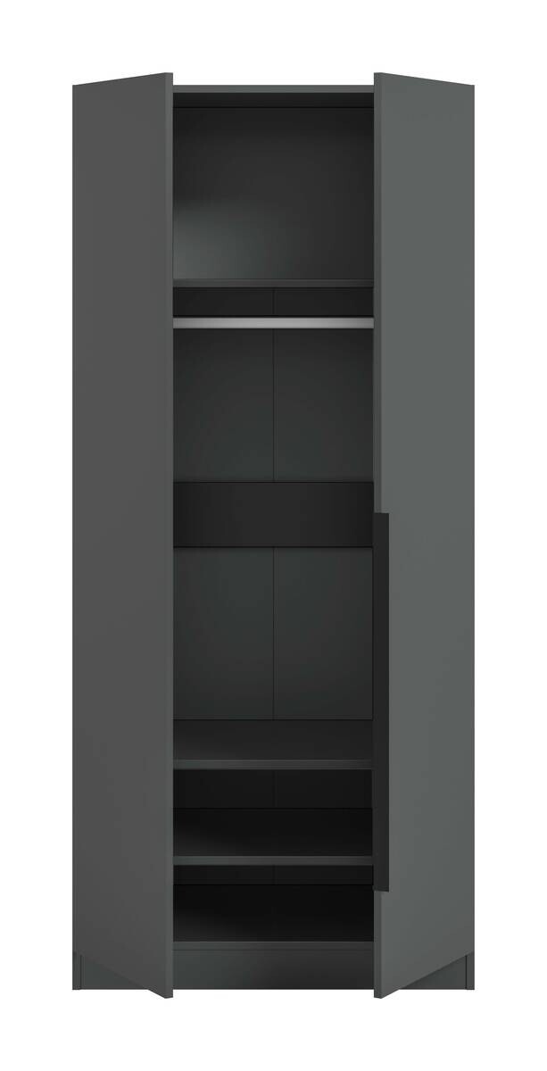 Kleiderschrank KOPENHAGEN anthrazit B/H/T: ca. 80x181x52 cm
