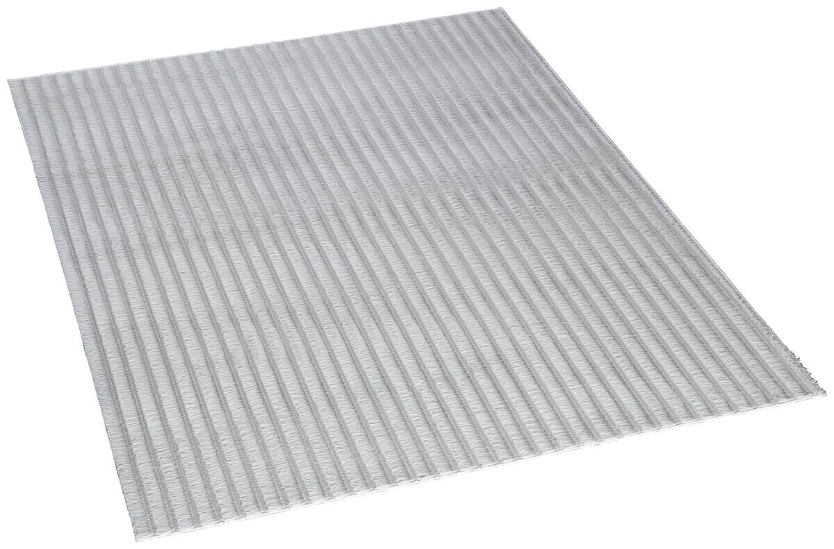 Fellimitat Stripy grau B/L: ca. 160x220 cm