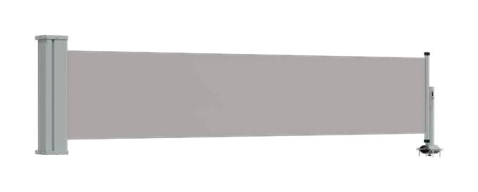 vidaXL Seitenmarkise grau B/H/T/L: ca. 300x60x300x300 cm