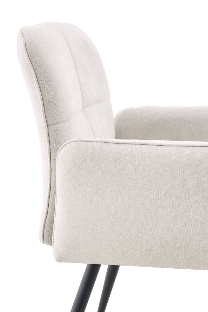 Armlehnstuhl Marla beige Webstoff B/H/T: ca. 60x89x62 cm