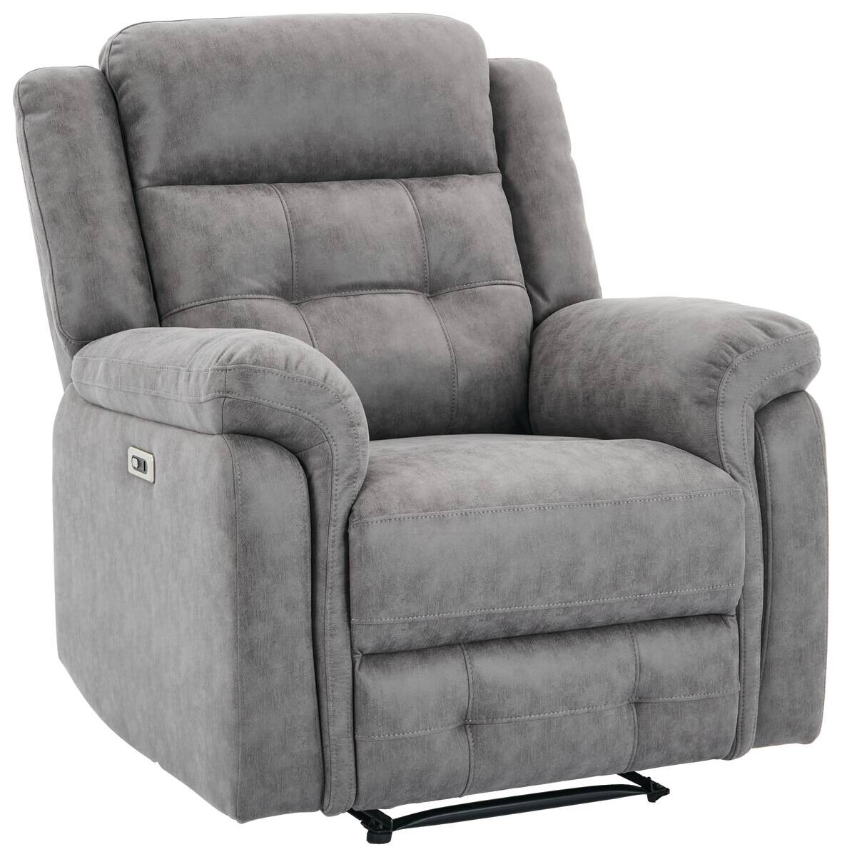 Sessel Philip grau Microfaser B/H/T: ca. 94x103x95 cm | grau | 94,00/103,00/95,00 cm
