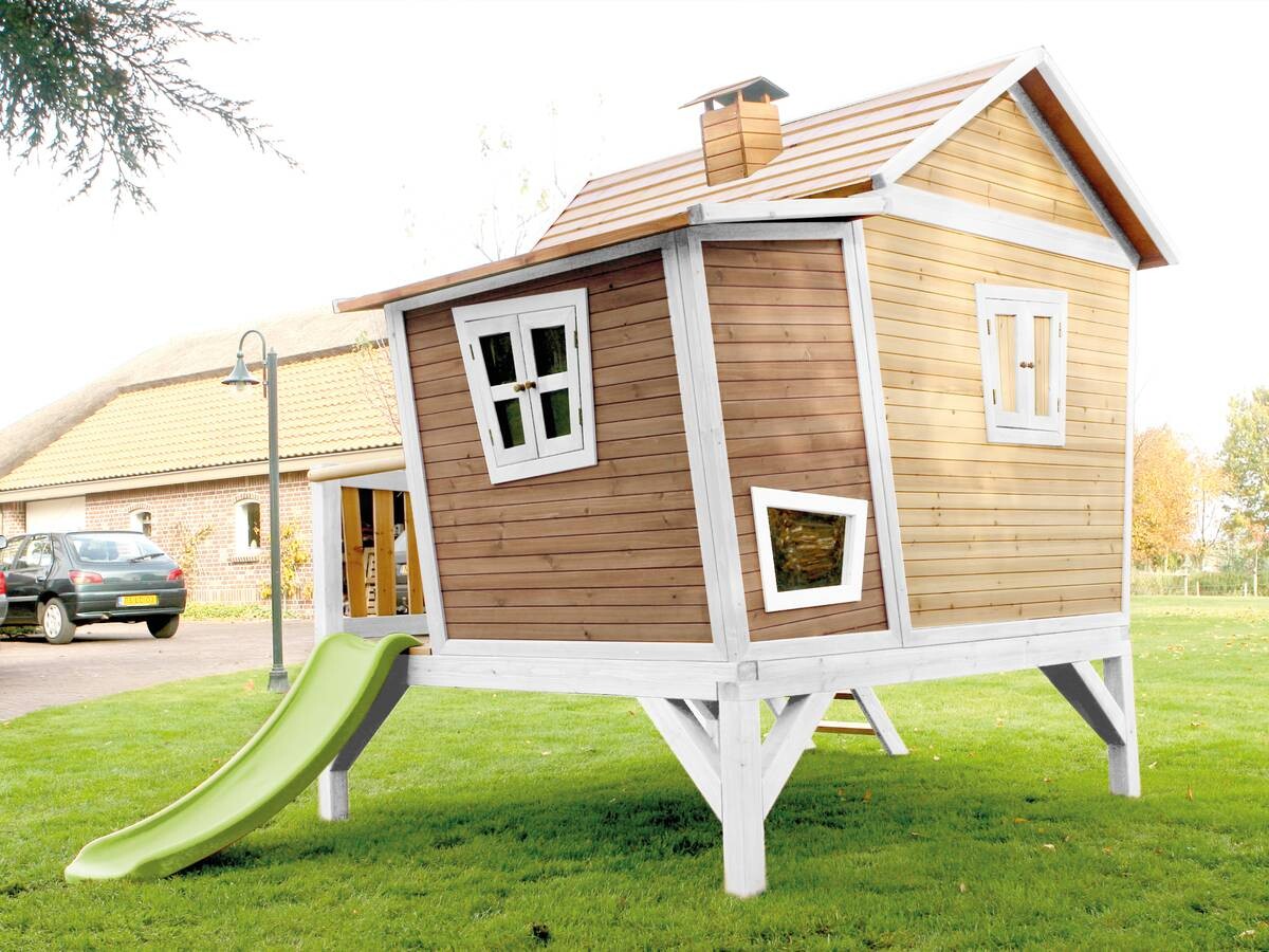 AXI Spielhaus Emma braun B/H/L: ca. 349x227x193 cm