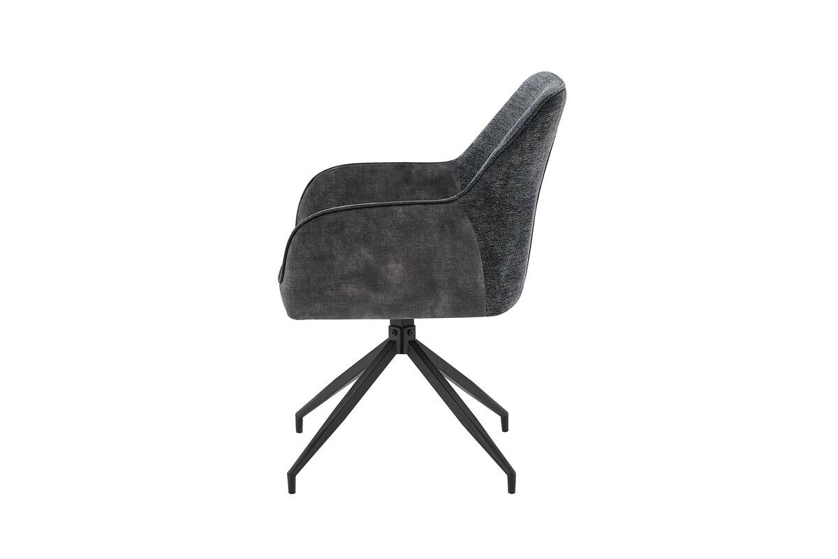 Stuhl JACKY 2er-Set anthrazit B/H/T: ca. 62x87x56 cm