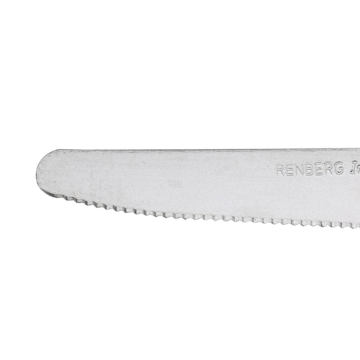RENBERG Besteckset FUNNY BLACK schwarz Edelstahl 24 tlg.