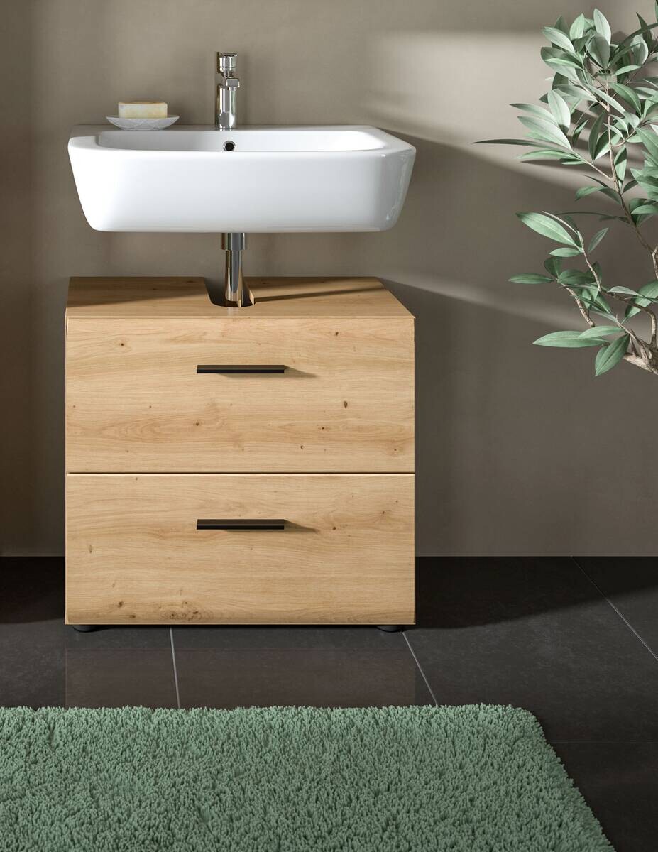Waschbeckenunterschrank Ice Artisan Oak Nachbildung B/H/T: ca. 60x54x60 cm