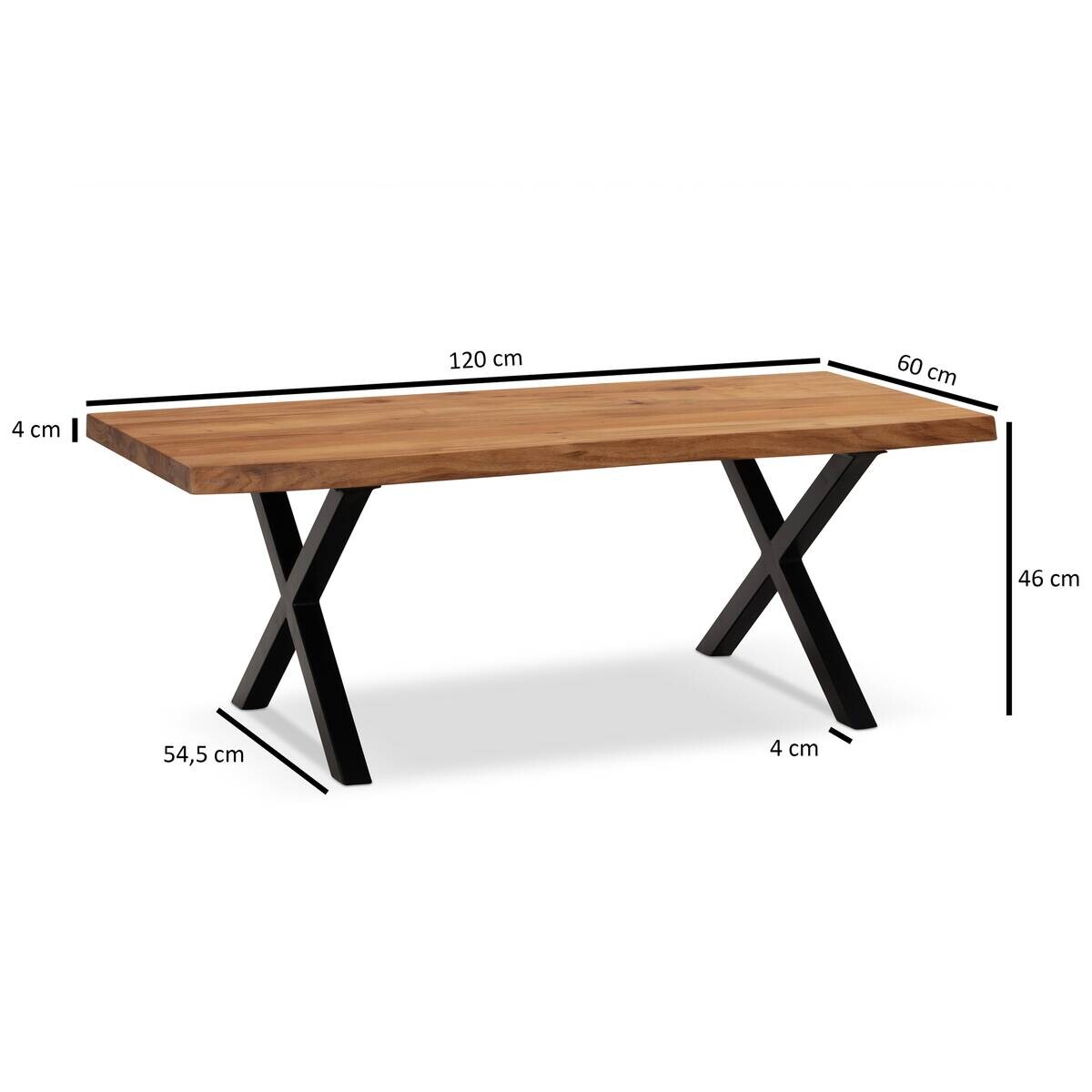 Couchtisch B/H/T: ca. 120x46x60 cm