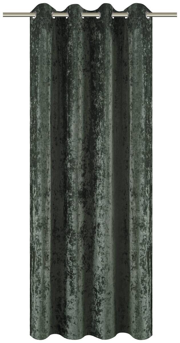 POCOline Ösenvorhang Shiny grün B/L: ca. 135x245 cm