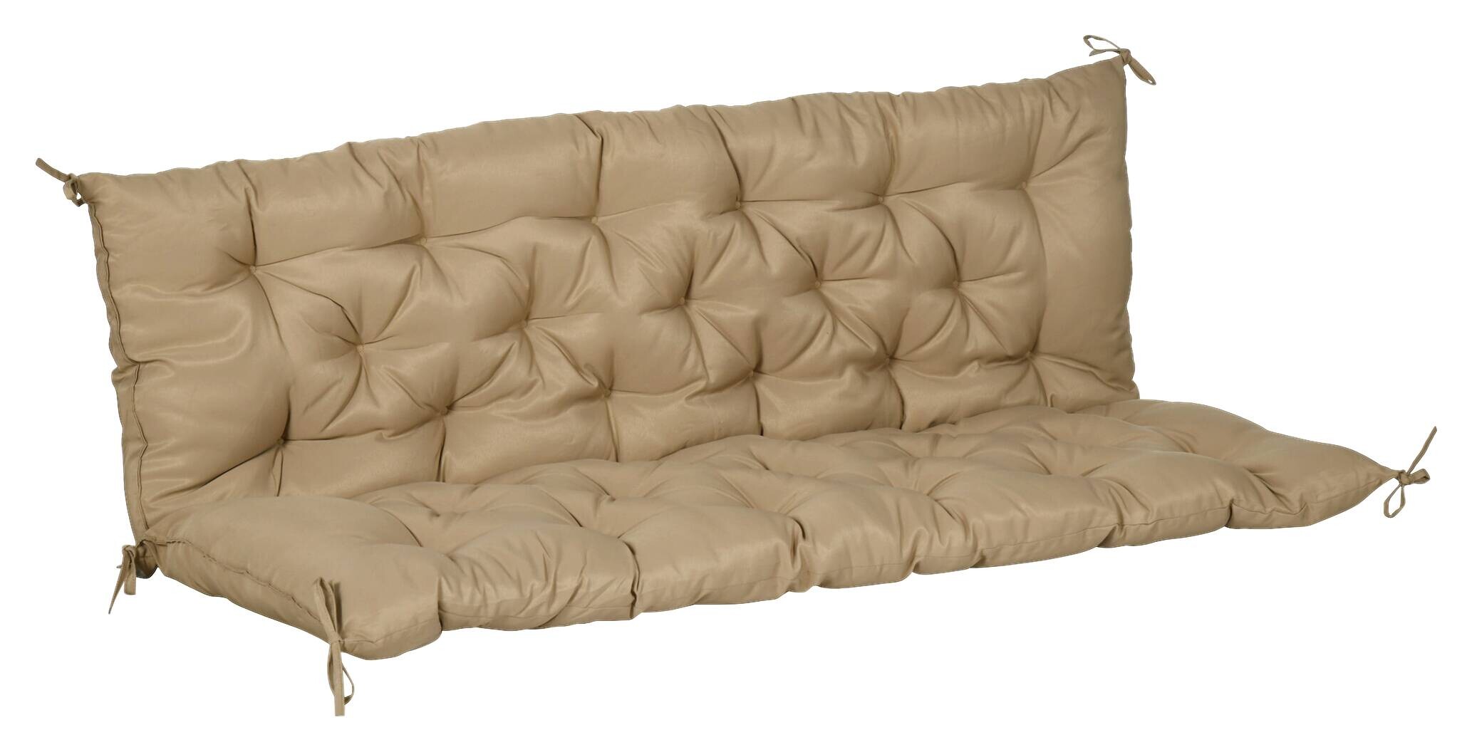 Outsunny Bankauflage khaki Schaumstoff B/H/L: ca. 98x8x150 cm