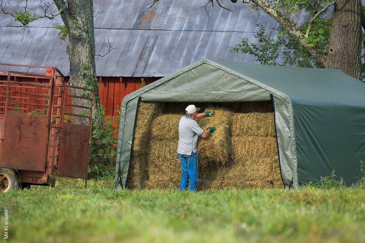ShelterLogic Weidezelt B/H/T: ca. 380x260x610 cm