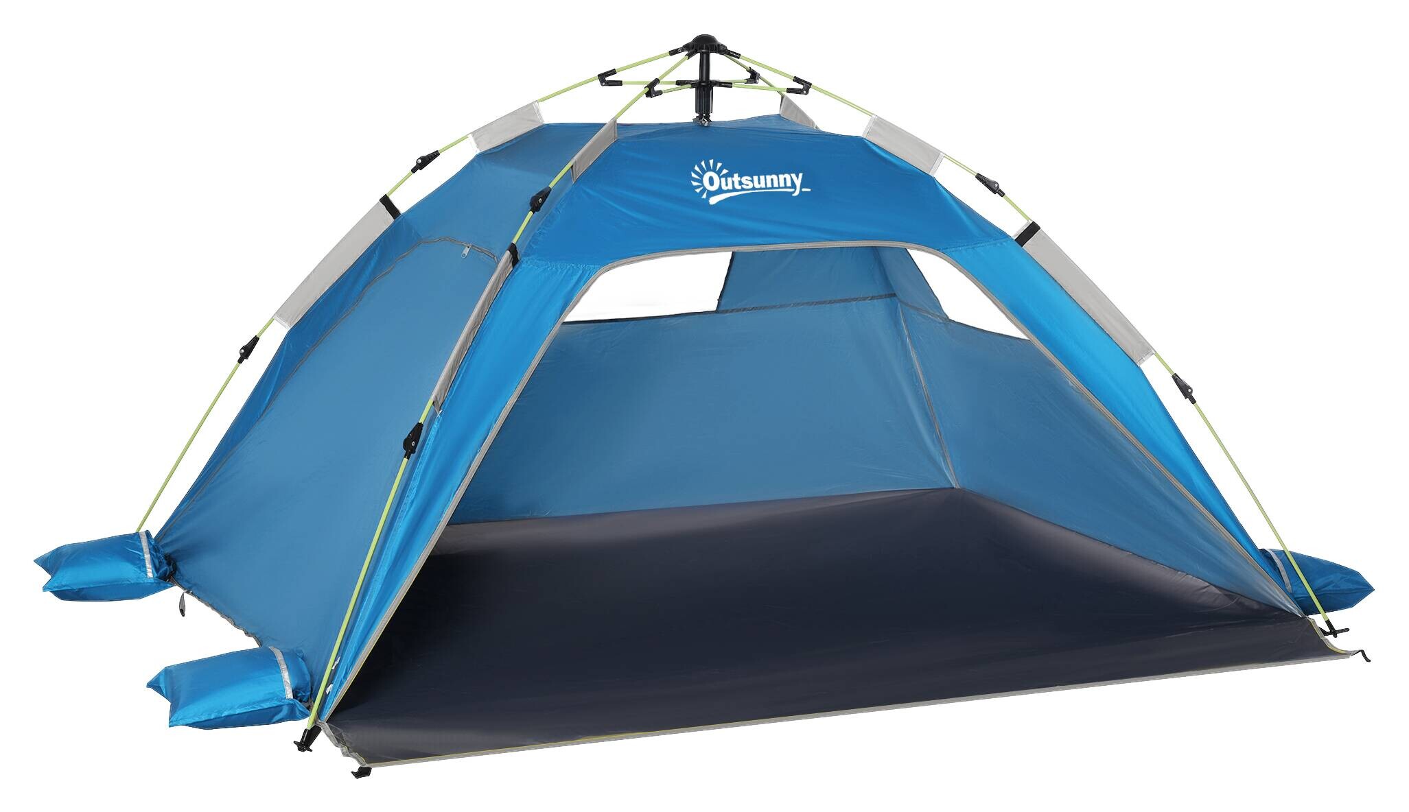 Outsunny Strandmuschel himmel Polyester B/H/L: ca. 173x100x220 cm