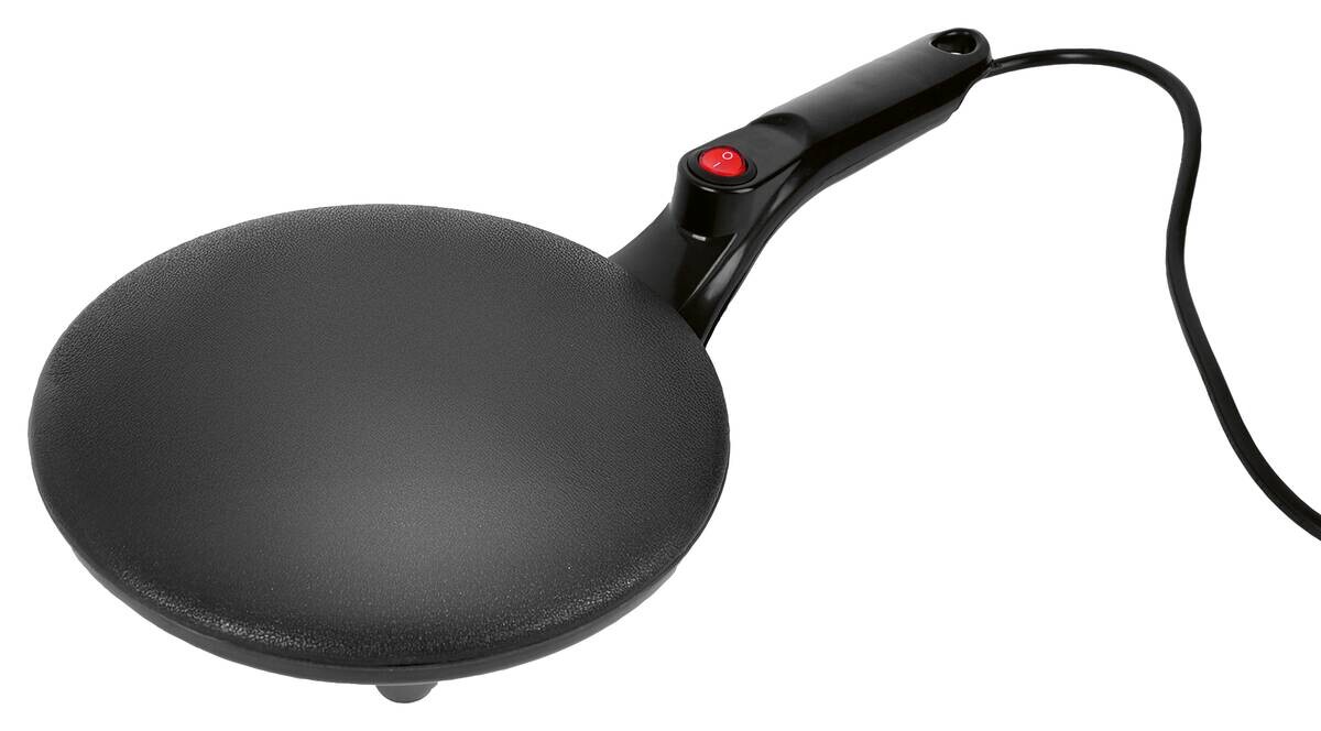 GOURMETmaxx Crepes-Maker schwarz Kunststoff Metall B/H/L: ca. 20x6x41,5 cm