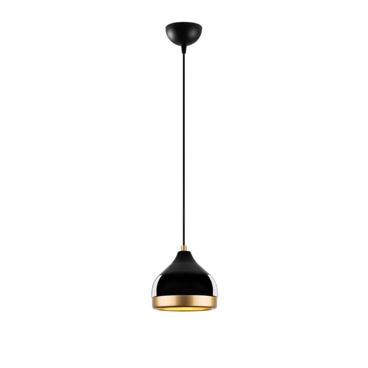 Opviq Pendelleuchte Yldo schwarz B/H/T/L/D: ca. 17x112x17x17x17 cm E27 1 Brennstellen