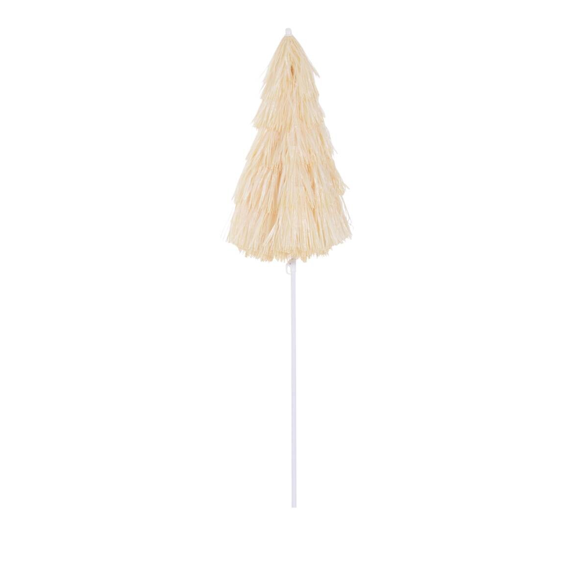 Outsunny Hawaiischirm beige Stahl H/D: ca. 190x160 cm