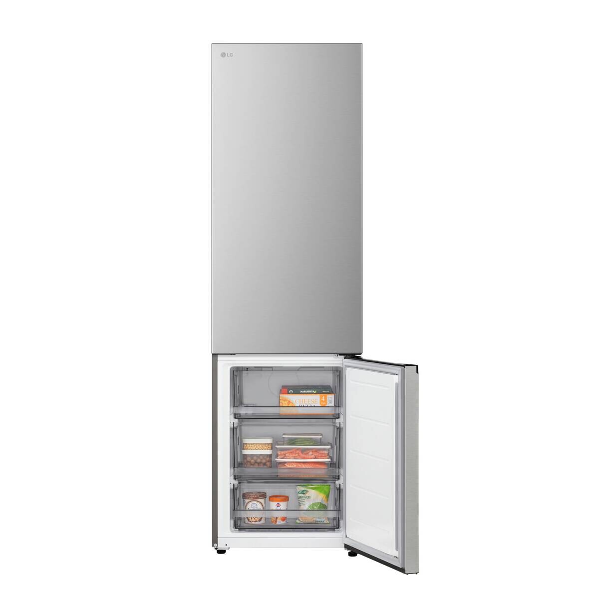 LG Kühl-/Gefrierkombination GBBSJ2CCPY silber B/H/T: ca. 59,7x203x67,4 cm