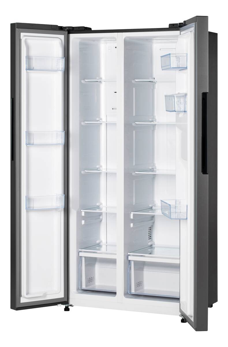 POCOline Side-by-Side 179-444 ESIWDD silber B/H/T: ca. 83x179x61 cm