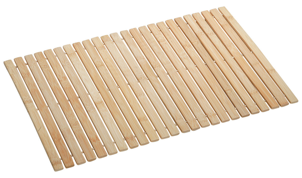 Axentia Badematte Bonja braun Bambus B/H/L: ca. 80x0,5x50 cm