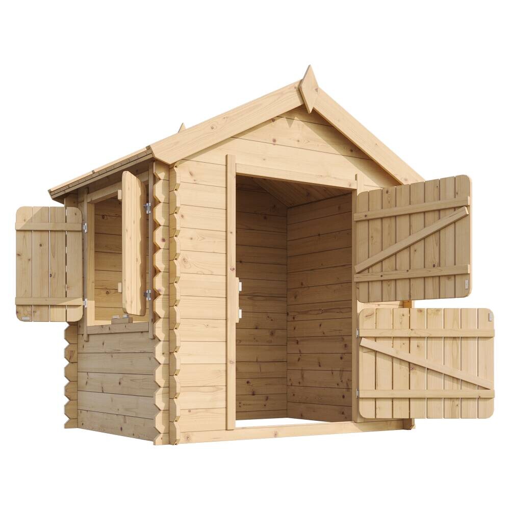 Timbela Kinderspielhaus M516 natur B/H/L: ca. 146x143x112 cm