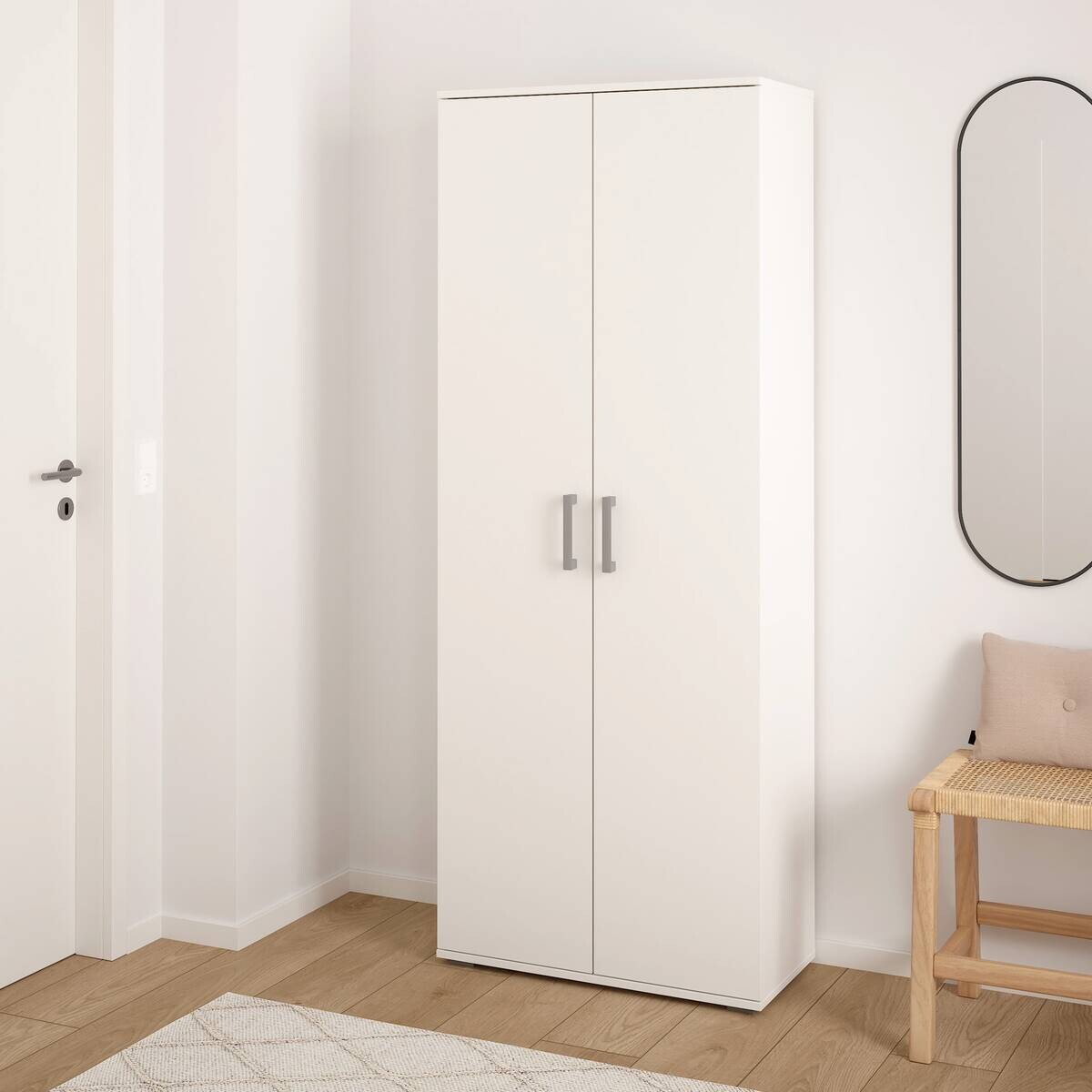 Mehrzweckschrank Mara weiß B/H/T: ca. 70x179x33,5 cm