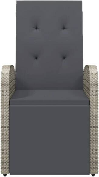 vidaXL Gartensessel grau Kunststoff B/H/L: ca. 69x106x57 cm