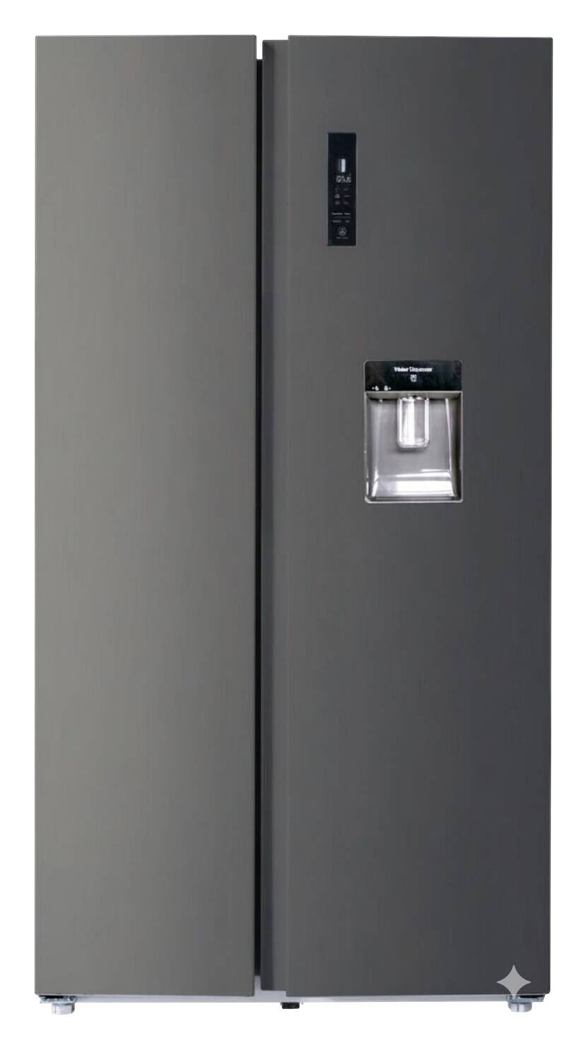 POCOline Side-by-Side SBS177-559 DDIXNFWDD dark Inox B/H/T: ca. 91,2x177x70,4 cm