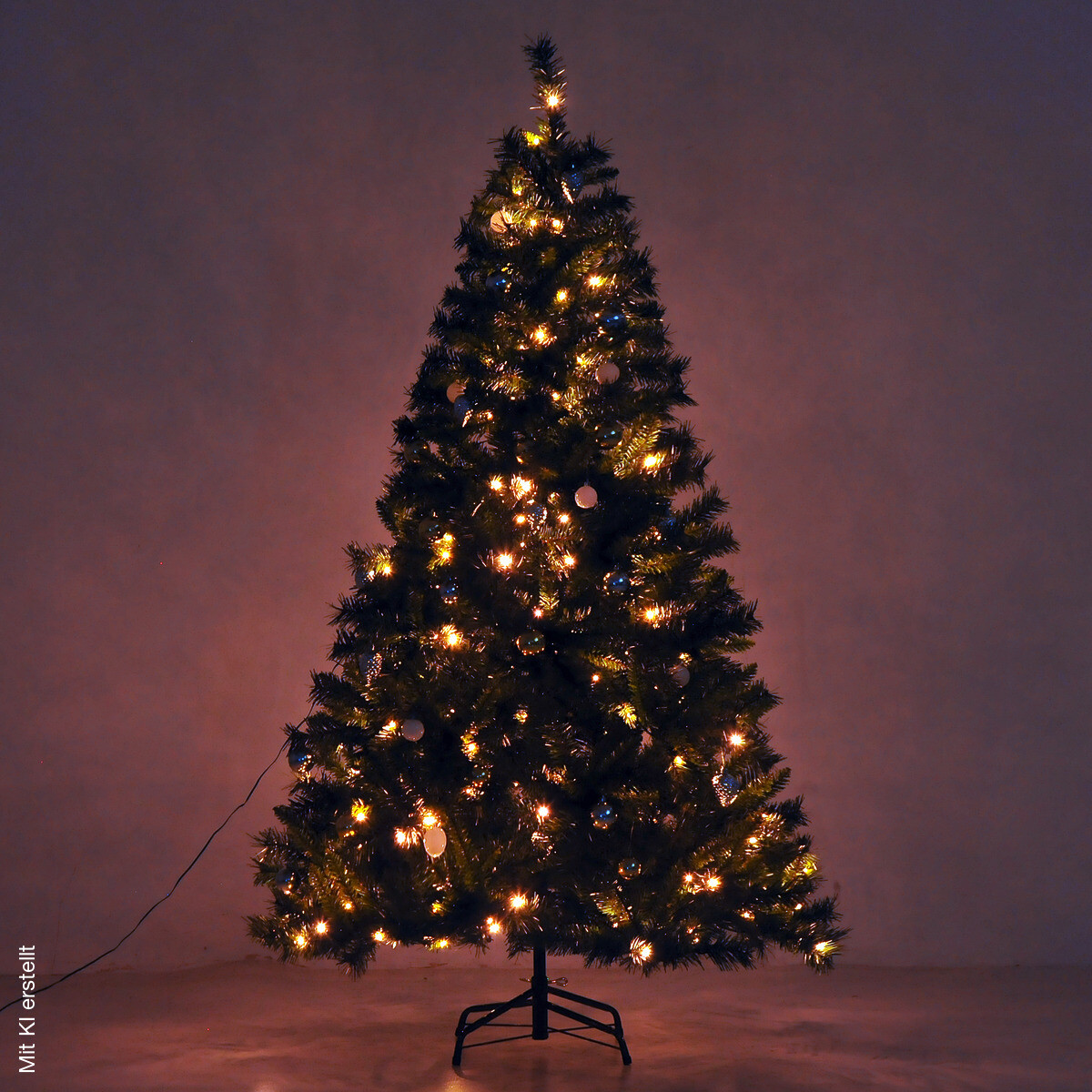 HOMCOM Tannenbaum grün Metall H/D: ca. 180x112 cm