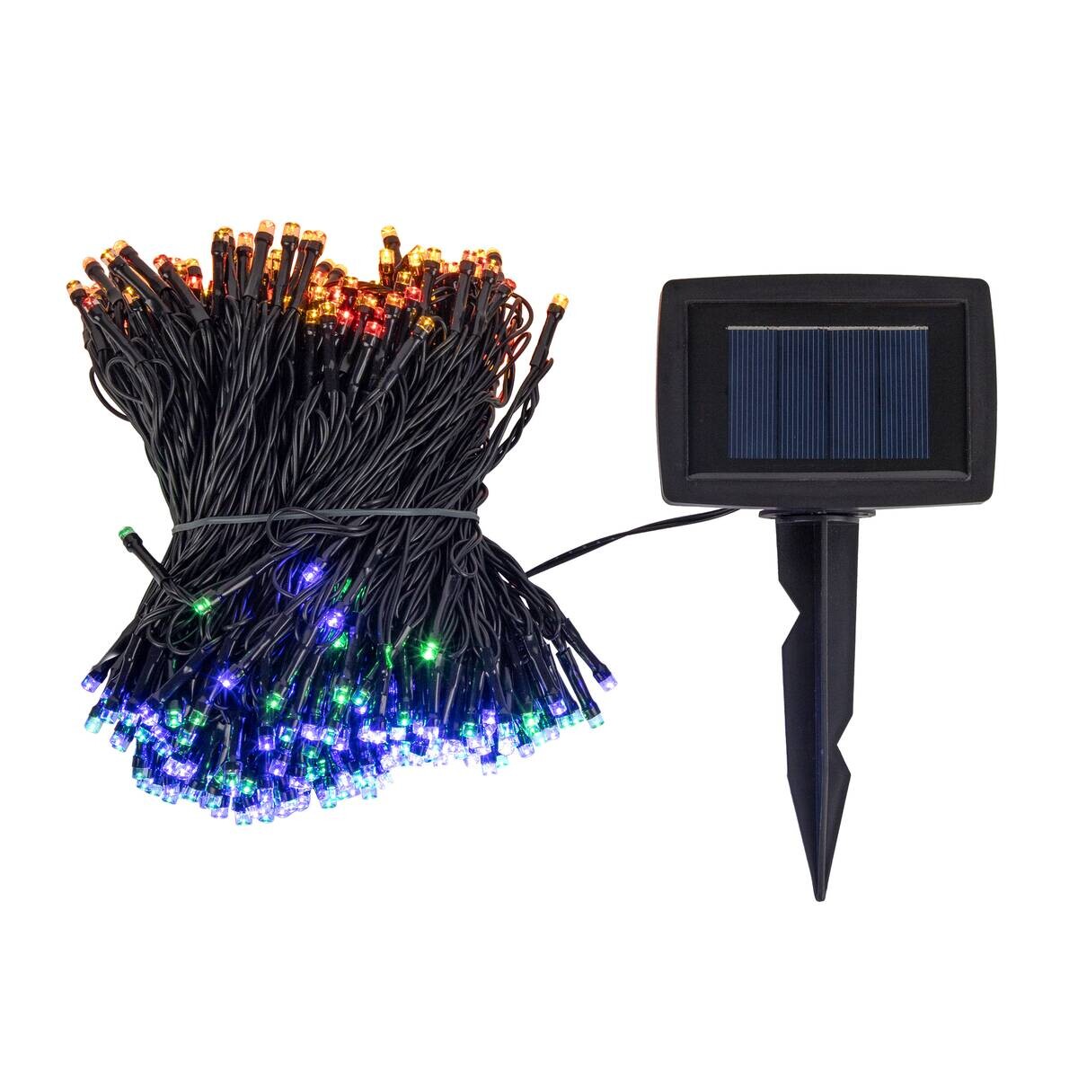Solarlichterkette 2 m schwarz Kunststoff L: ca. 400 cm