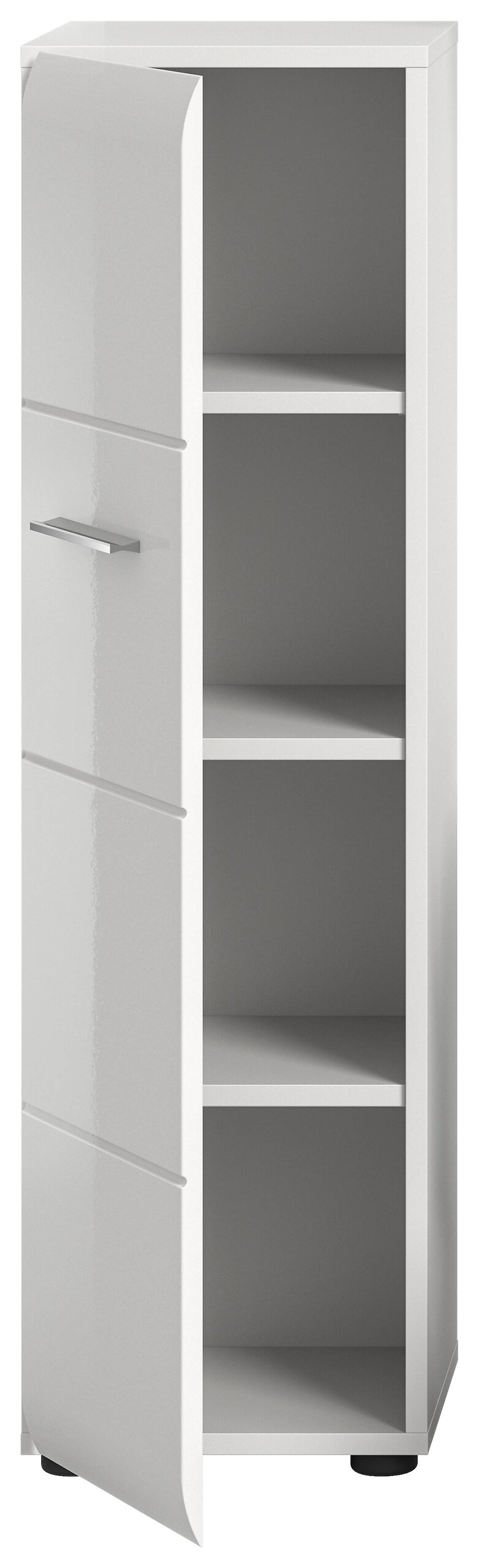 Stauraumelement Ice weiß weiß Hochglanz B/H/T: ca. 30x106x30 cm