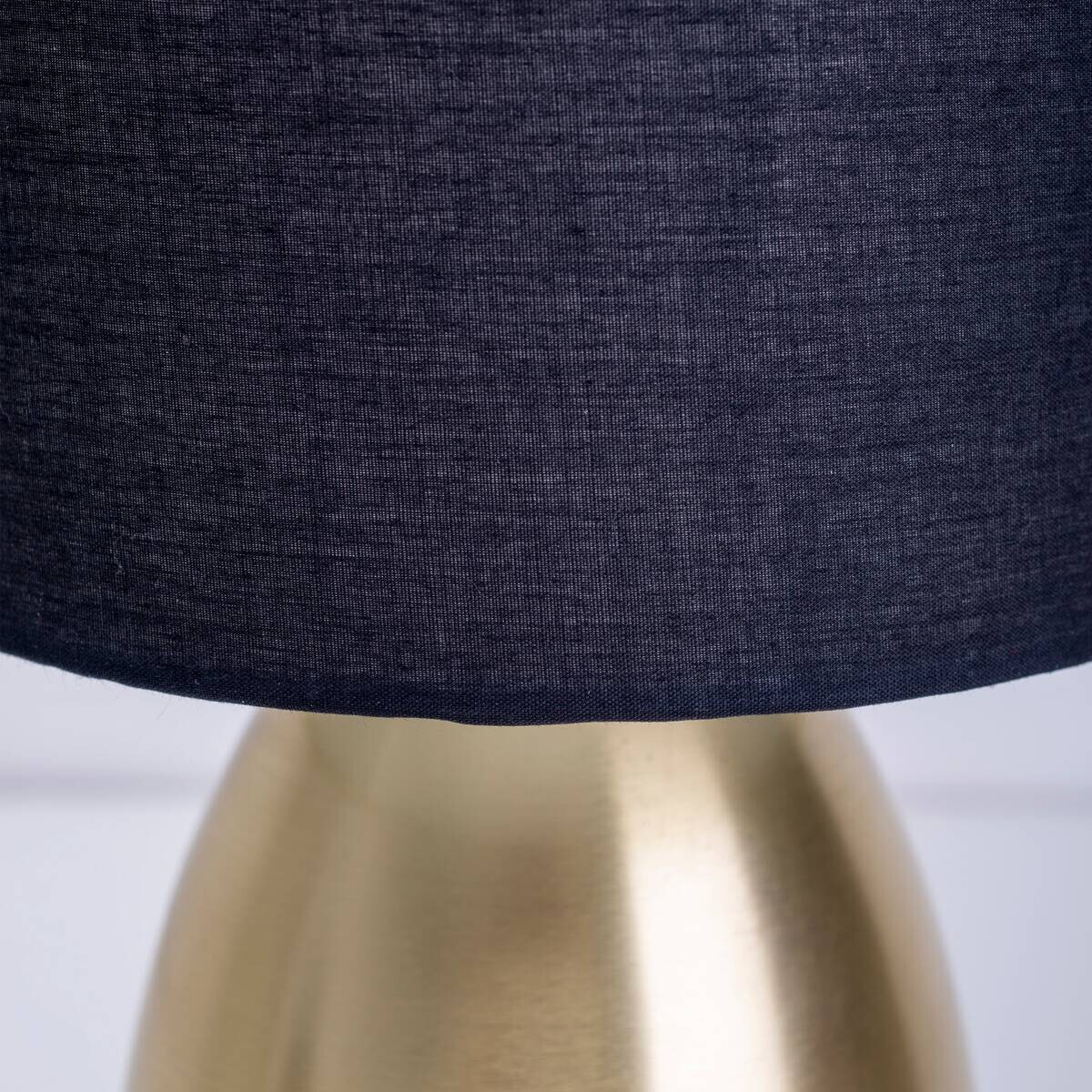 Näve Leuchten Tischleuchte 3189658 gold Metall Textil Kunststoff B/H/T: ca. 17,5x32,5x17,5 cm E14 1 Brennstellen