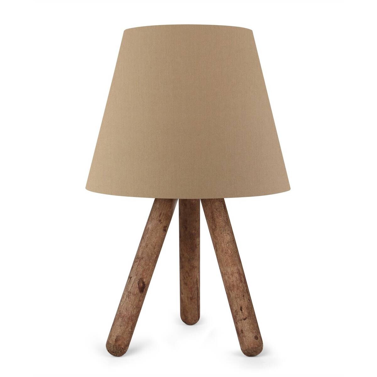 Tischleuchte braun nussbaum PVC Buche B/H/L/D: ca. 22x33x22x22 cm E27 1 Brennstellen