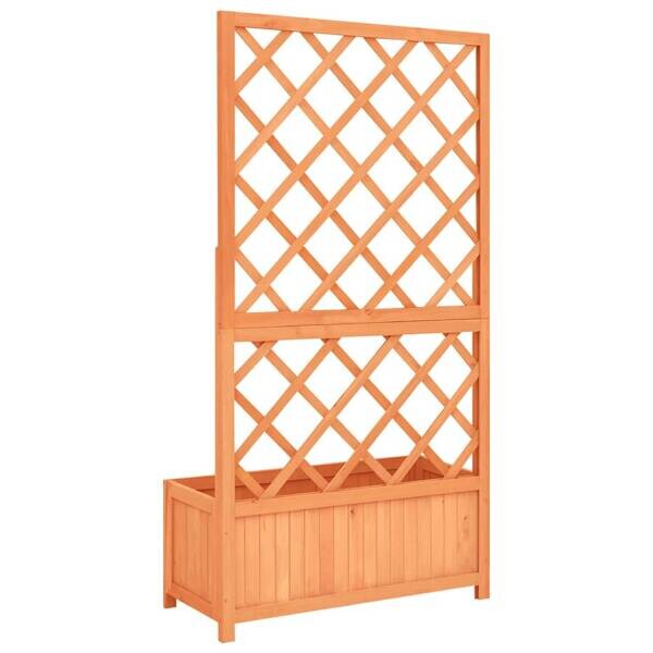 Gartenspalier braun Holz B/H/L: ca. 30x135x70 cm