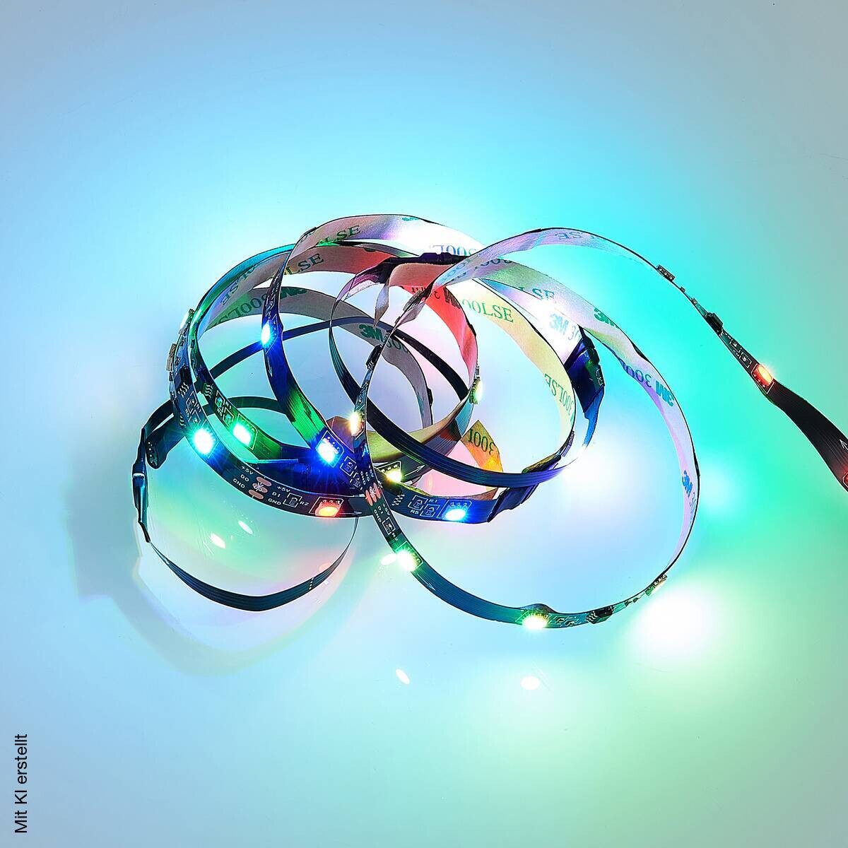 Lichtband schwarz Kunststoff B/L: ca. 1x120 cm
