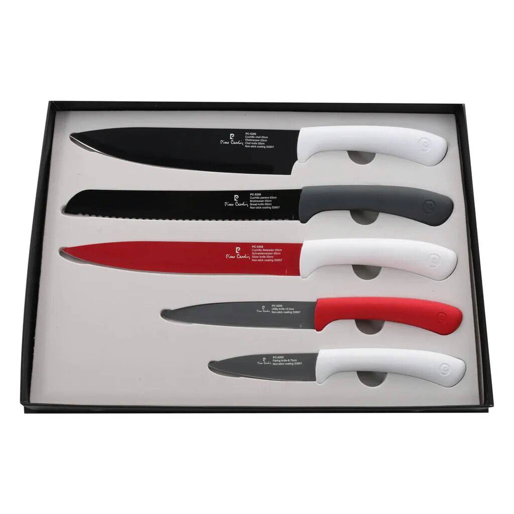 PIERRE CARDIN Messerset bunt Edelstahl 5 tlg.