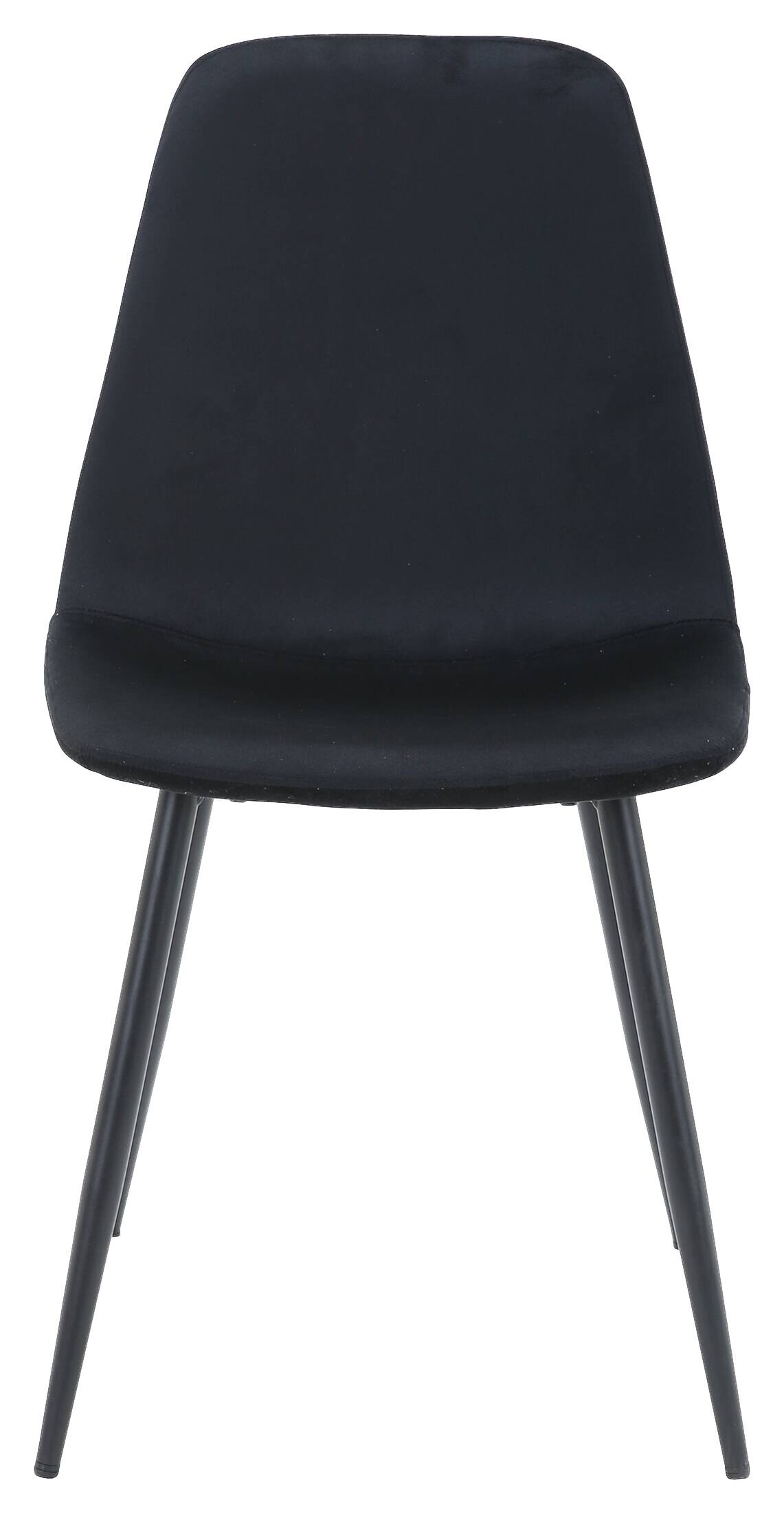 Stuhl Pia schwarz Samt B/H/T: ca. 52,5x86x45 cm