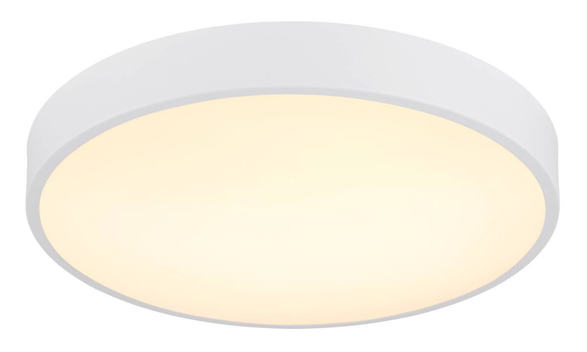 GLOBO LED-Deckenleuchte Opal weiß Kunststoff Metall H/D: ca. 7x37,8 cm 1 Brennstellen