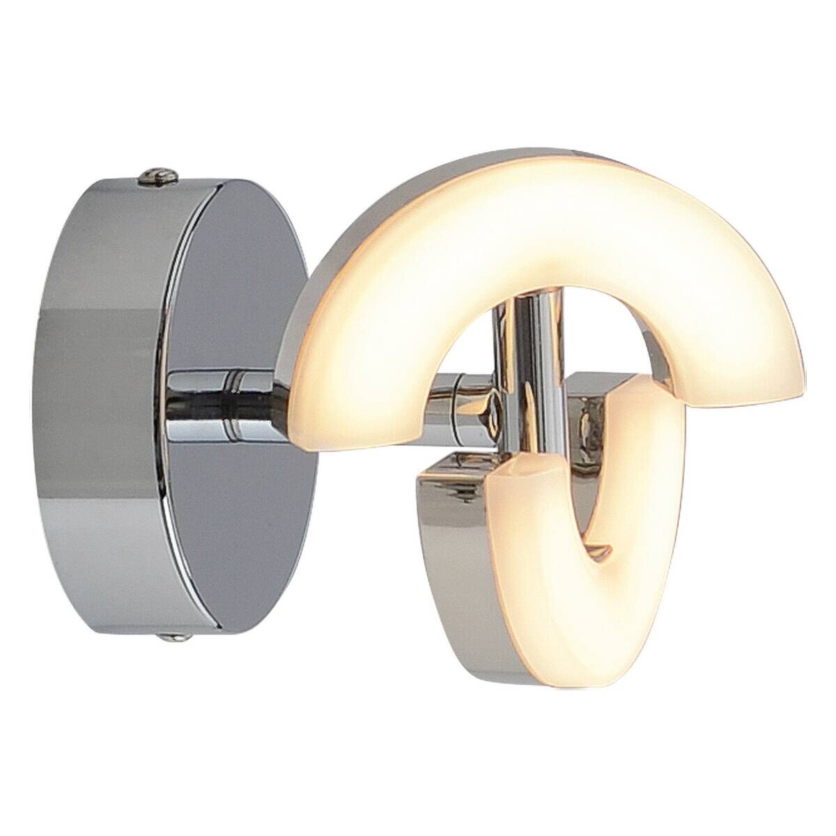Näve Leuchten LED-Spot Chrom Kunststoff Metall B/H/T: ca. 13,5x9x8 cm 1 Brennstellen