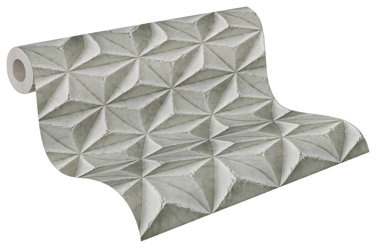 A.S.Creation Vliestapete weiß B/H/D: ca. 53x1005x8 cm