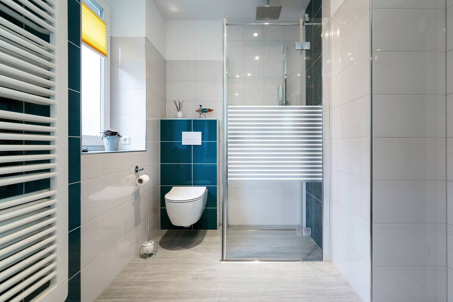 d-c-fix Fensterfolie Streifen weiß transparent B/L: ca. 67,5x150 cm