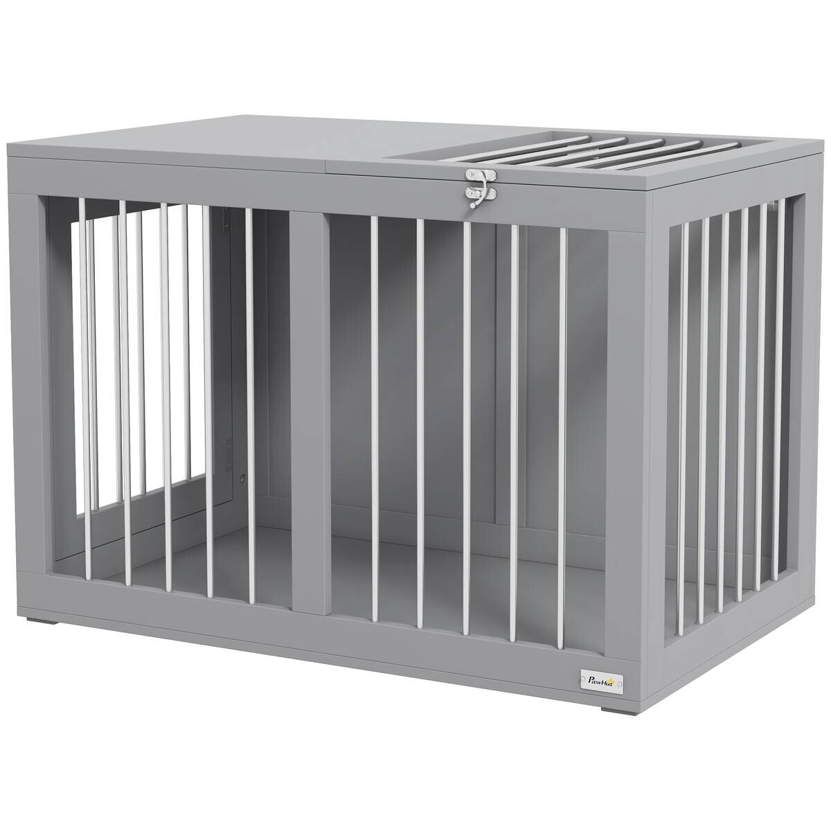 PawHut Hunde-Zubehör grau Edelstahl B/H/L: ca. 50x80x56,5 cm