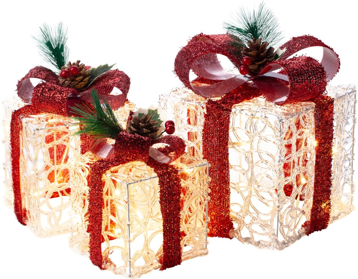 POCOline LED-Geschenkbox warmweiß Kunststoff