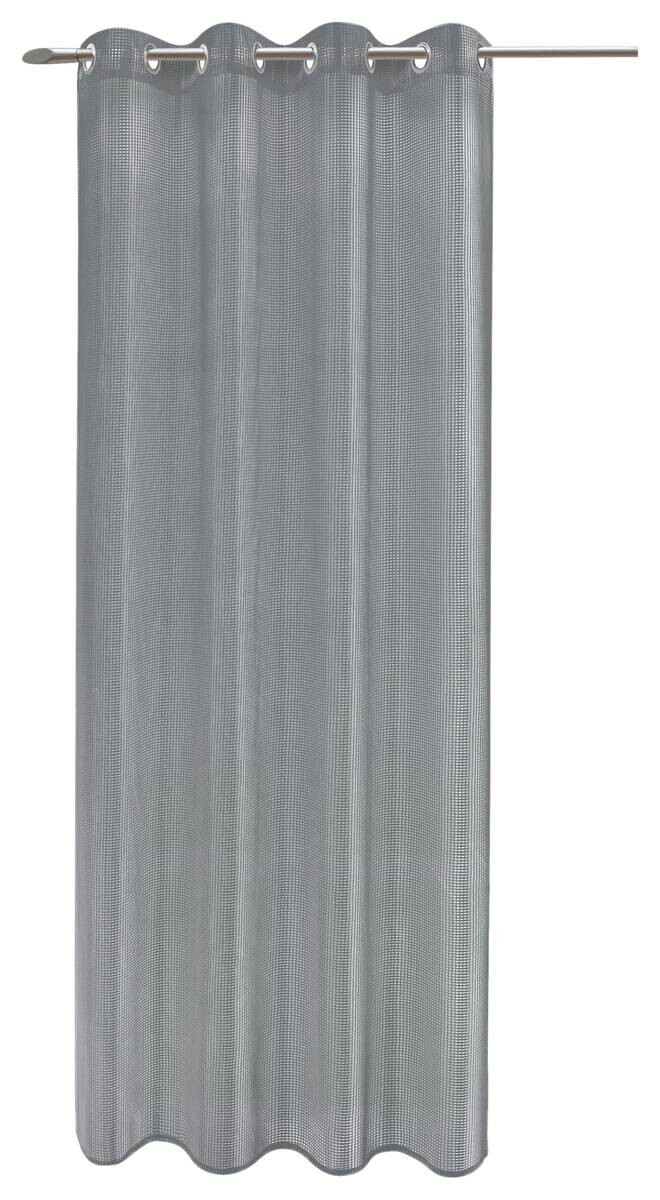 Ösenvorhang Eve silber 100% Polyester B/L: ca. 140x245 cm