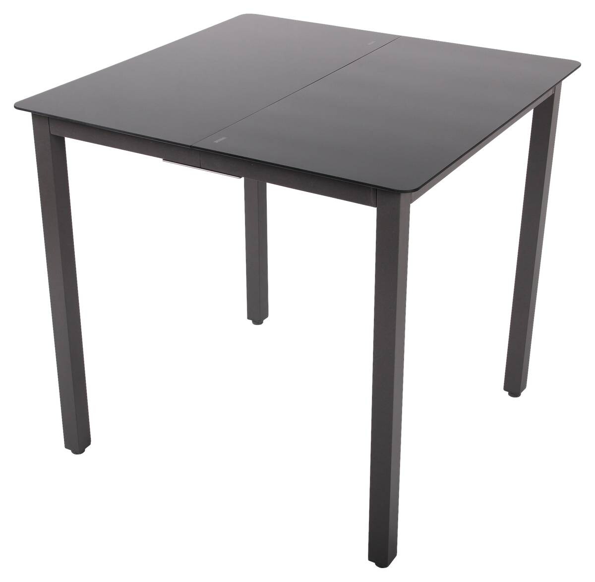 VCM Gartentisch anthrazit Aluminium B/H/T/L: ca. 80x73x80x80 cm