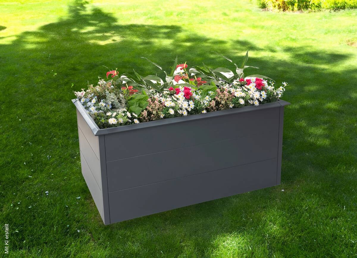 Westmann Hochbeet Primus L anthrazit Metall B/H/T: ca. 150x77x75 cm